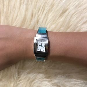 🦠 Blue skin cuff watch